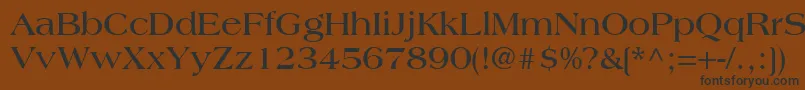 CountrysideSsiBold-fontti – mustat fontit ruskealla taustalla