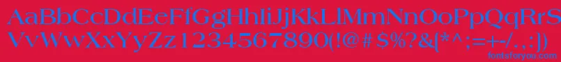 CountrysideSsiBold Font – Blue Fonts on Red Background