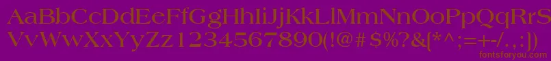 CountrysideSsiBold Font – Brown Fonts on Purple Background