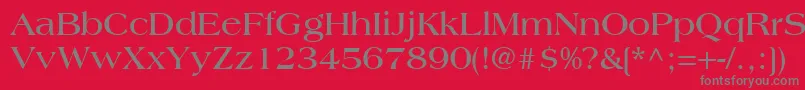 CountrysideSsiBold Font – Gray Fonts on Red Background