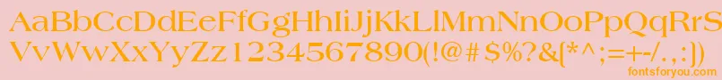 CountrysideSsiBold Font – Orange Fonts on Pink Background