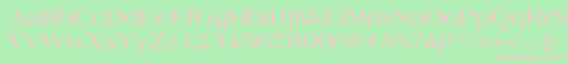 CountrysideSsiBold-fontti – vaaleanpunaiset fontit vihreällä taustalla