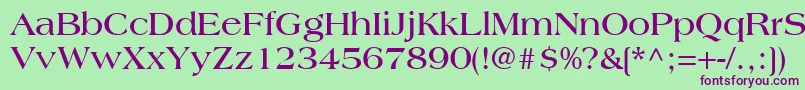 CountrysideSsiBold Font – Purple Fonts on Green Background
