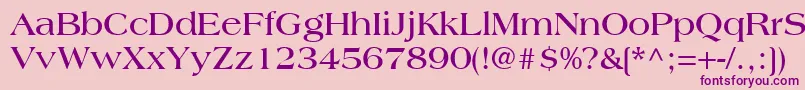 CountrysideSsiBold Font – Purple Fonts on Pink Background