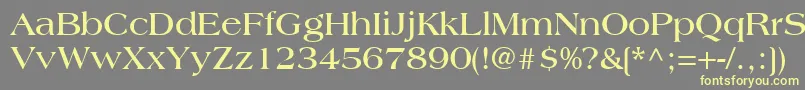 Шрифт CountrysideSsiBold – жёлтые шрифты на сером фоне