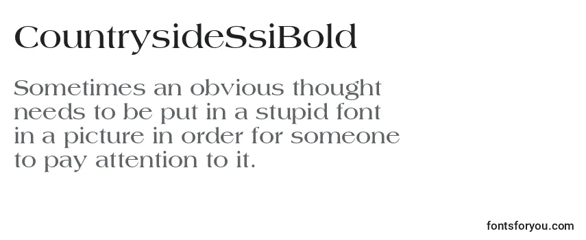 CountrysideSsiBold Font