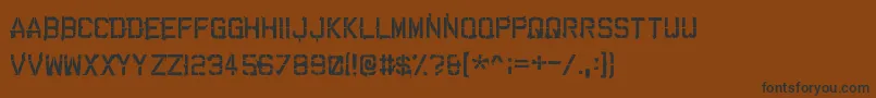 Weitere Informationen zur Cartaz ffy-Schriftart Cartaz ffy-Schriftart – Schwarze Schriften auf braunem Hintergrund