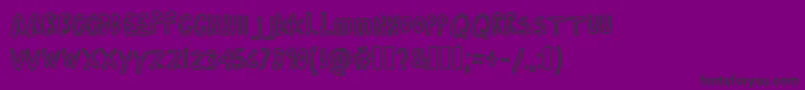 CartoonAdventures Font – Black Fonts on Purple Background