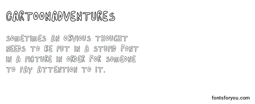 Шрифт CartoonAdventures