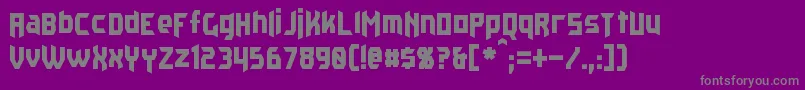 Kaplah-Schriftart – Graue Schriften auf violettem Hintergrund