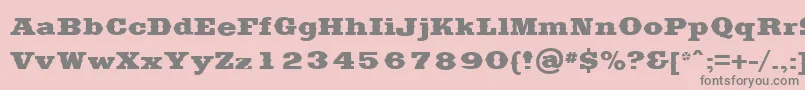 Czcionka SaddlebagBlack – szare czcionki na różowym tle