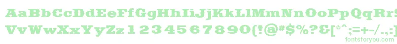 SaddlebagBlack-fontti – vihreät fontit