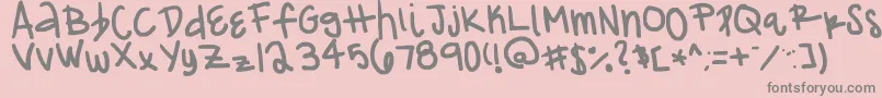 Подробнее о шрифте Franciie Шрифт Franciie – серые шрифты на розовом фоне