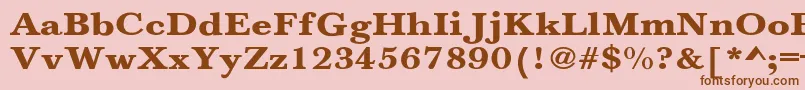 Más sobre la fuente JasonBoldExtended fuente JasonBoldExtended – Fuentes Marrones Sobre Fondo Rosa
