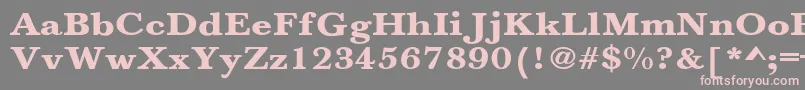 Шрифт JasonBoldExtended – розовые шрифты на сером фоне