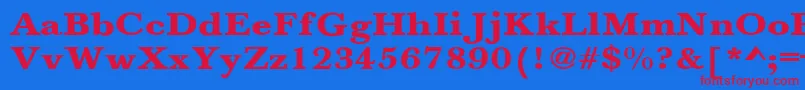 fuente JasonBoldExtended – Fuentes Rojas Sobre Fondo Azul