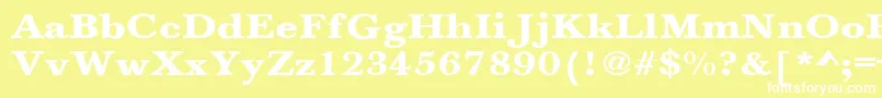 Więcej informacji o czcionce JasonBoldExtended Czcionka JasonBoldExtended – białe czcionki na żółtym tle