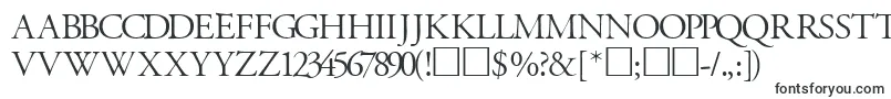 Шрифт GaramondtitlingcapssskRegular – римские шрифты