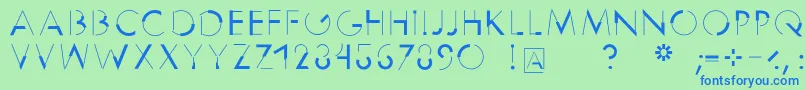 Reduce2max Font – Blue Fonts on Green Background