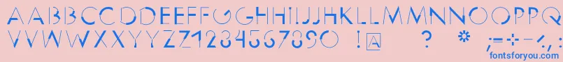 Reduce2max Font – Blue Fonts on Pink Background