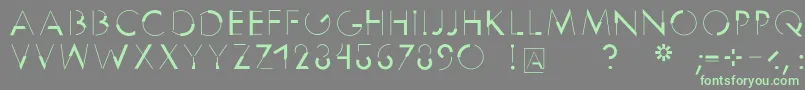 Reduce2max-Schriftart – Grüne Schriften auf grauem Hintergrund