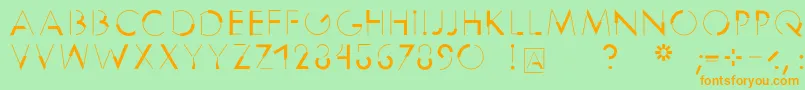 Reduce2max Font – Orange Fonts on Green Background