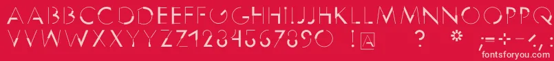 Reduce2max Font – Pink Fonts on Red Background