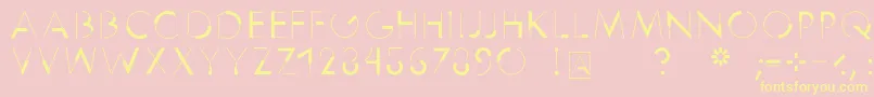 Reduce2max Font – Yellow Fonts on Pink Background