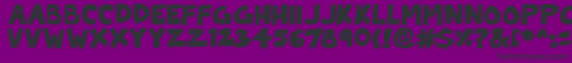 ToonCats Font – Black Fonts on Purple Background
