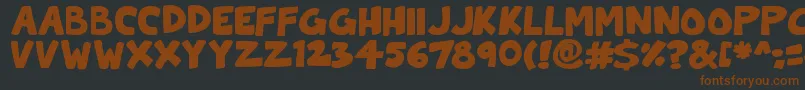 ToonCats Font – Brown Fonts on Black Background