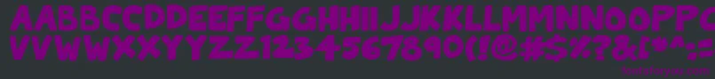 ToonCats Font – Purple Fonts on Black Background