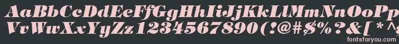Timpaniheavy ffy Font – Pink Fonts on Black Background