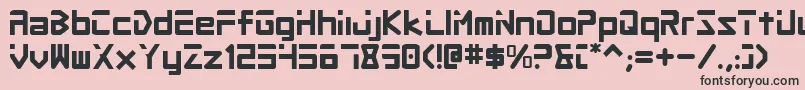 Procv2 Font – Black Fonts on Pink Background