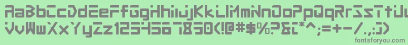 Procv2 Font – Gray Fonts on Green Background