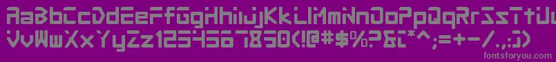 Procv2 Font – Gray Fonts on Purple Background