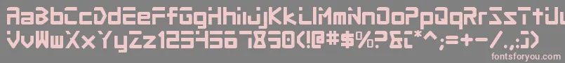 Procv2 Font – Pink Fonts on Gray Background