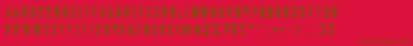 Falturaalienフォントについての詳細 フォントFalturaalien – 赤い背景に茶色の文字