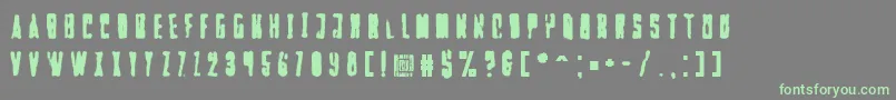 Weitere Informationen zur Falturaalien-Schriftart Falturaalien-Schriftart – Grüne Schriften auf grauem Hintergrund