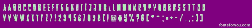 More about Falturaalien Font Falturaalien Font – Green Fonts on Purple Background