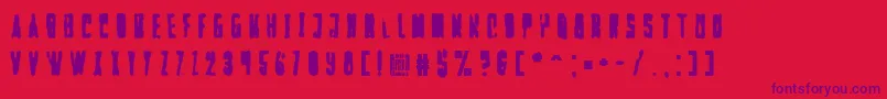Falturaalien Font – Purple Fonts on Red Background