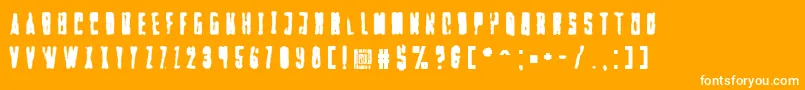 More about Falturaalien Font Falturaalien Font – White Fonts on Orange Background