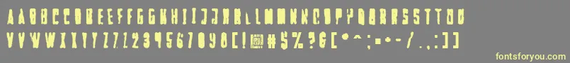 Falturaalien Font – Yellow Fonts on Gray Background