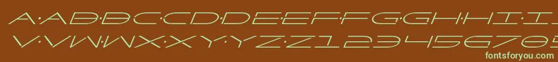 fuente Factorsuperital – Fuentes Verdes Sobre Fondo Marrón