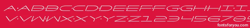 フォントFactorsuperital – 赤い背景に白い文字