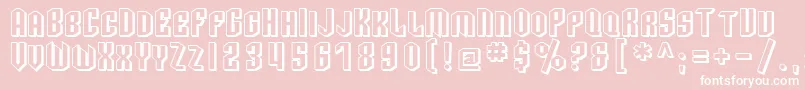 SfArcheryBlackScShaded Font – White Fonts on Pink Background