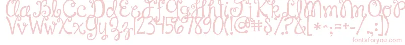 フォントJandahappyday – ピンクのフォント