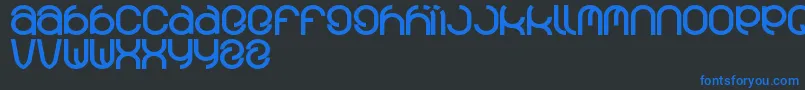 Więcej informacji o czcionce Funrecord Czcionka Funrecord – niebieskie czcionki na czarnym tle