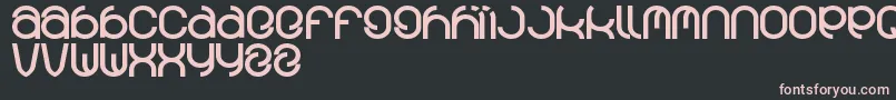 Funrecord Font – Pink Fonts on Black Background