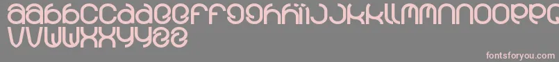 Funrecord Font – Pink Fonts on Gray Background