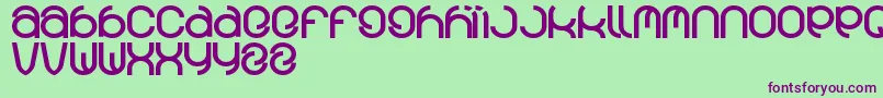 Funrecord Font – Purple Fonts on Green Background